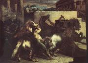 Theodore   Gericault The race of the wild horses china oil painting reproduction